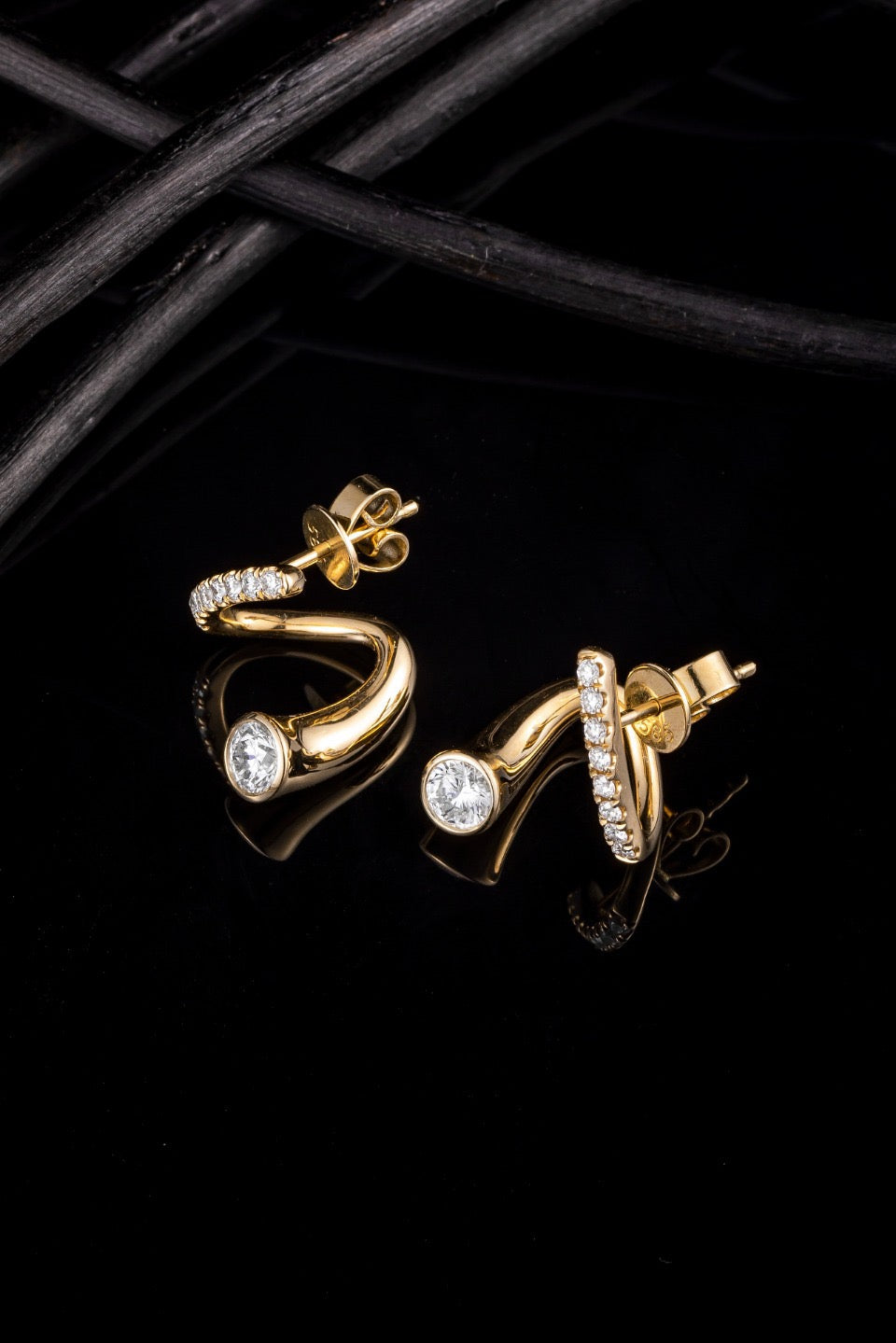 14K Lab Grown Diamond Earrings