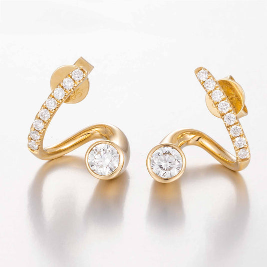Burton Jewelry - 14K Lab Grown Diamond Earrings