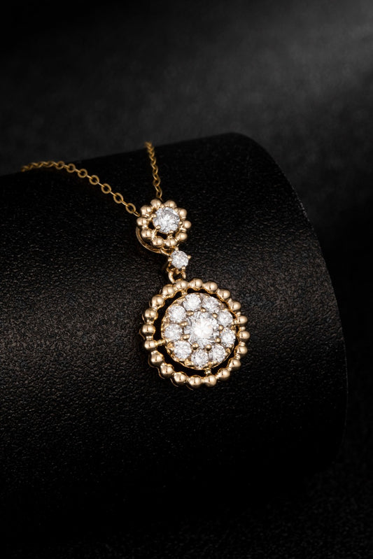 14K Lab Grown Diamond Pendant