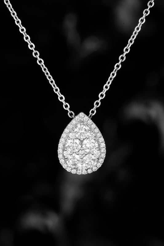 14K Lab Grown Diamond Pendant