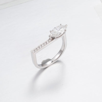 Burton Jewelry - Pt900 Lab Grown Diamond Ring