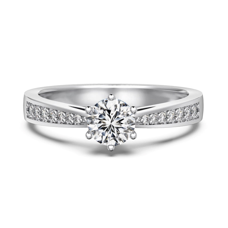 Burton Jewelry - S925 Silver Lab Grown Diamond Ring