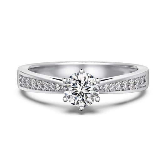 Burton Jewelry - S925 Silver Lab Grown Diamond Ring