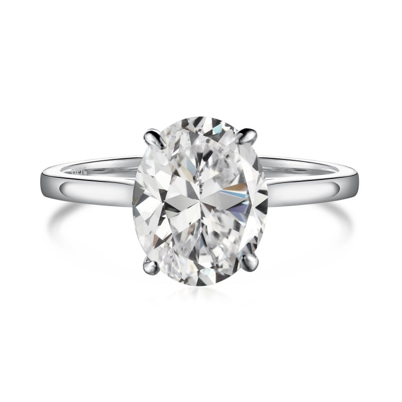 Burton Jewelry - S925 Silver Lab Grown Diamond Ring