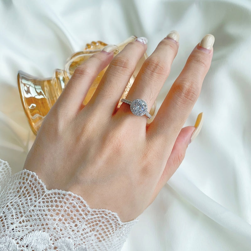 Burton Jewelry - S925 Silver Lab Grown Diamond Ring