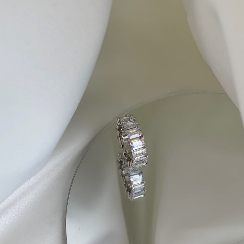 Burton Jewelry - S925 Silver Lab Grown Diamond Ring