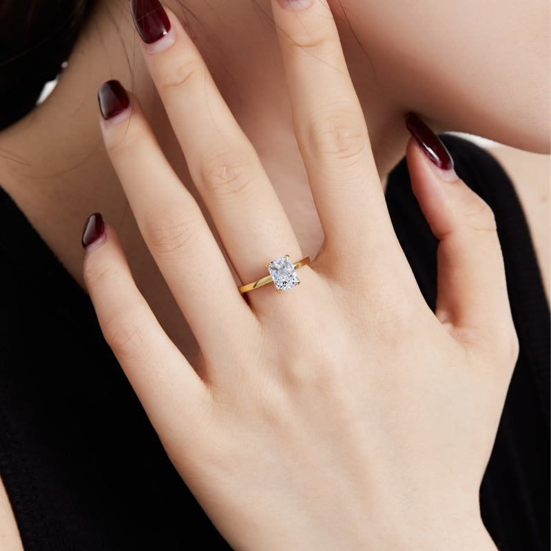 Burton Jewelry - S925 Silver Lab Grown Diamond Ring