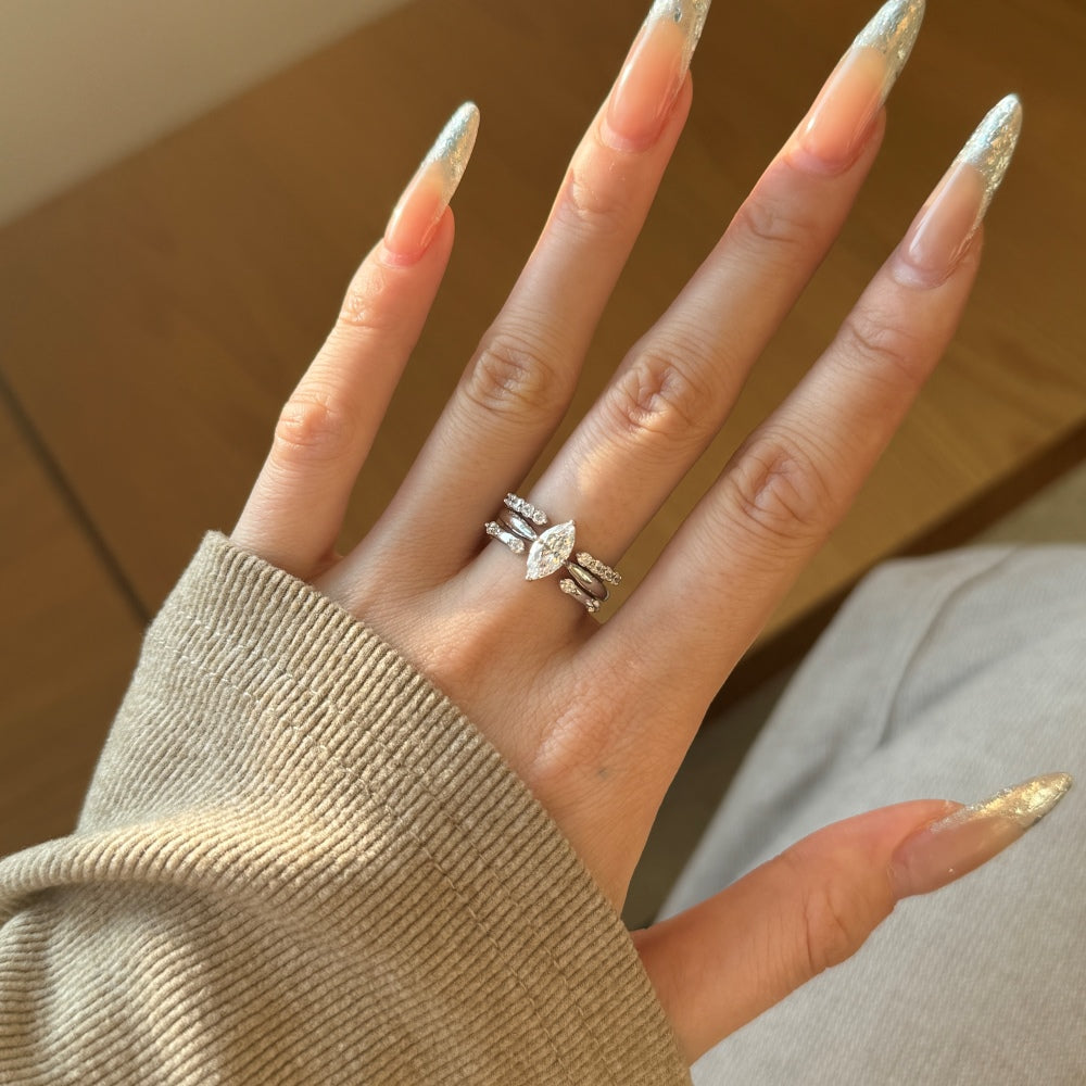 Burton Jewelry - S925 Silver Lab Grown Diamond Ring