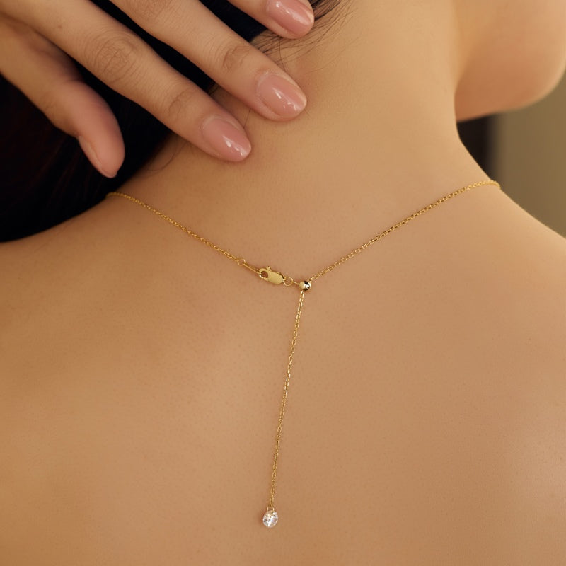 Burton Jewelry - S925 Silver Lab Grown Diamond Necklace