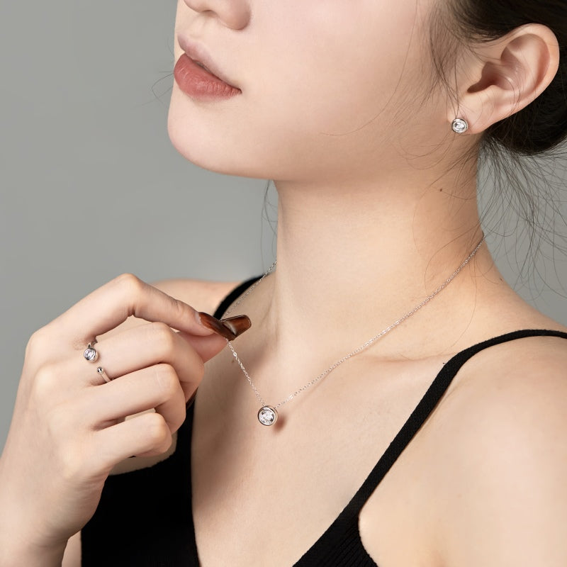 Burton Jewelry - S925 Silver Lab Grown Diamond Earrings