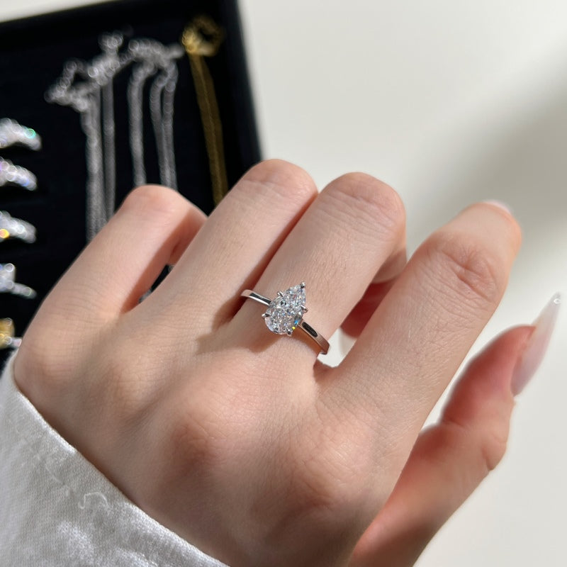 Burton Jewelry - S925 Silver Lab Grown Diamond Ring
