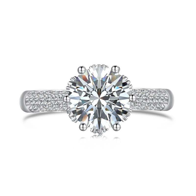 Burton Jewelry - S925 Silver Lab Grown Diamond Ring