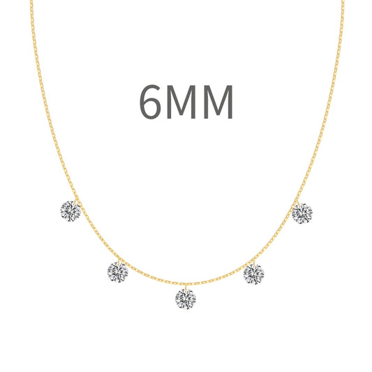 Burton Jewelry - S925 Silver Lab Grown Diamond Necklace