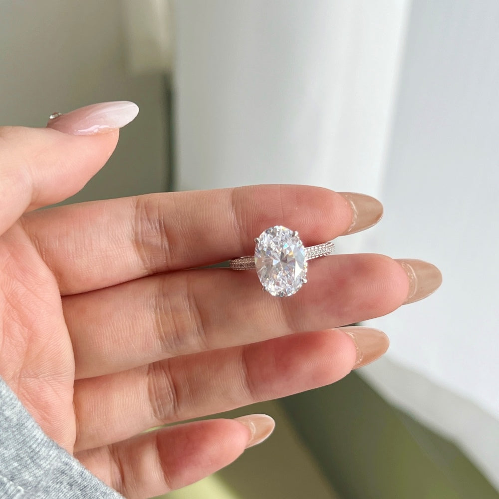 Burton Jewelry - S925 Silver Lab Grown Diamond Ring
