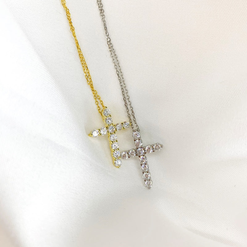 Burton Jewelry - S925 Silver Lab Grown Diamond Necklace
