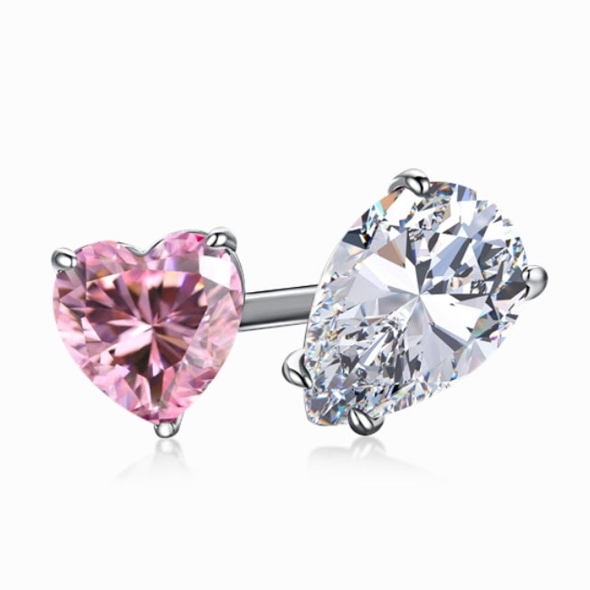 Burton Jewelry - S925 Silver Lab Grown Diamond Ring