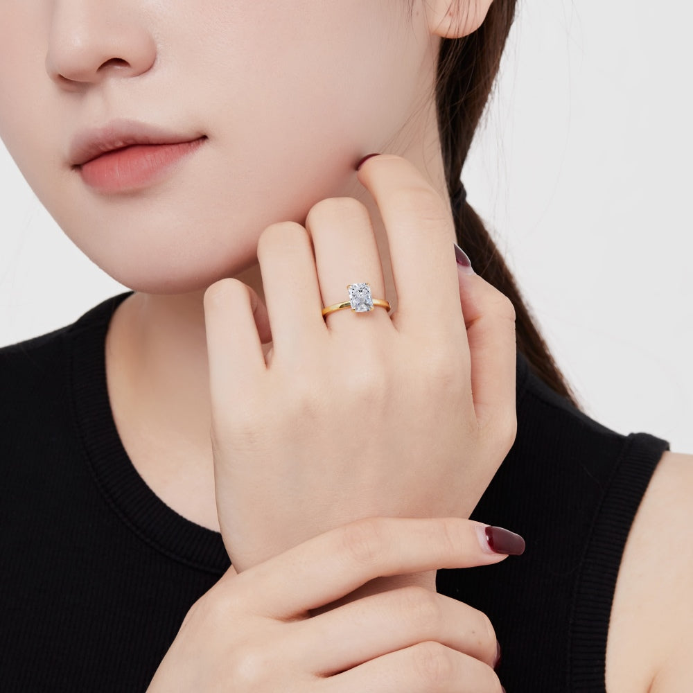 Burton Jewelry - S925 Silver Lab Grown Diamond Ring