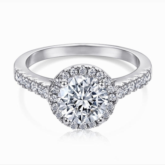 Burton Jewelry - S925 Silver Lab Grown Diamond Ring