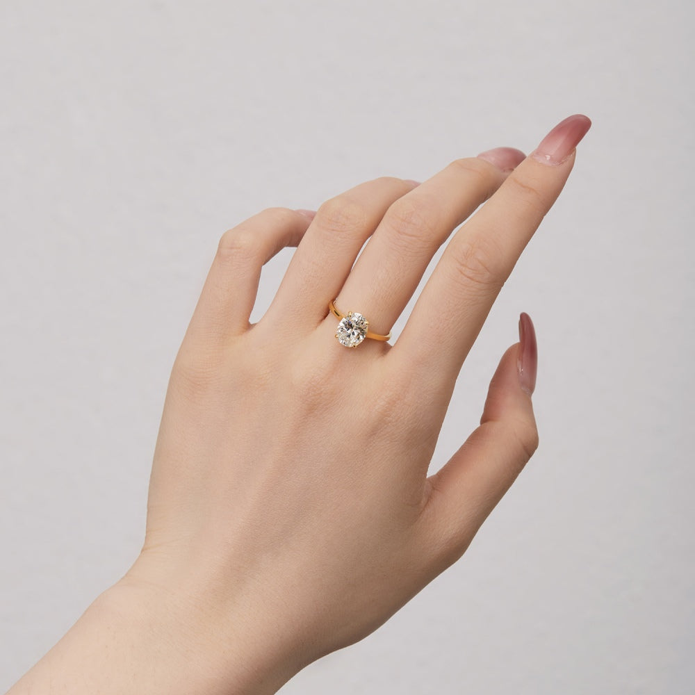 Burton Jewelry - S925 Silver Lab Grown Diamond Ring