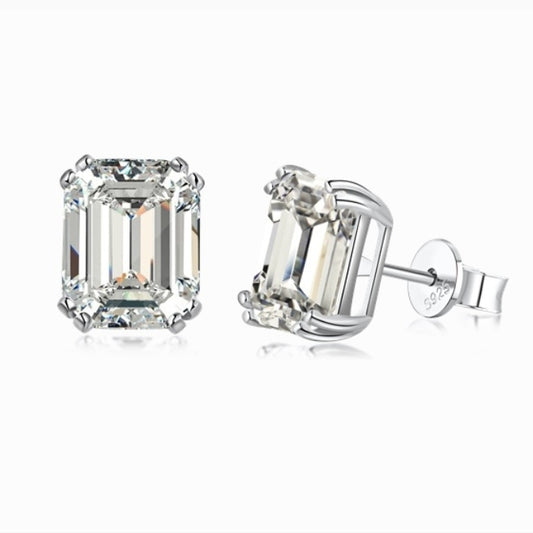 Burton Jewelry - S925 Silver Lab Grown Diamond Earrings
