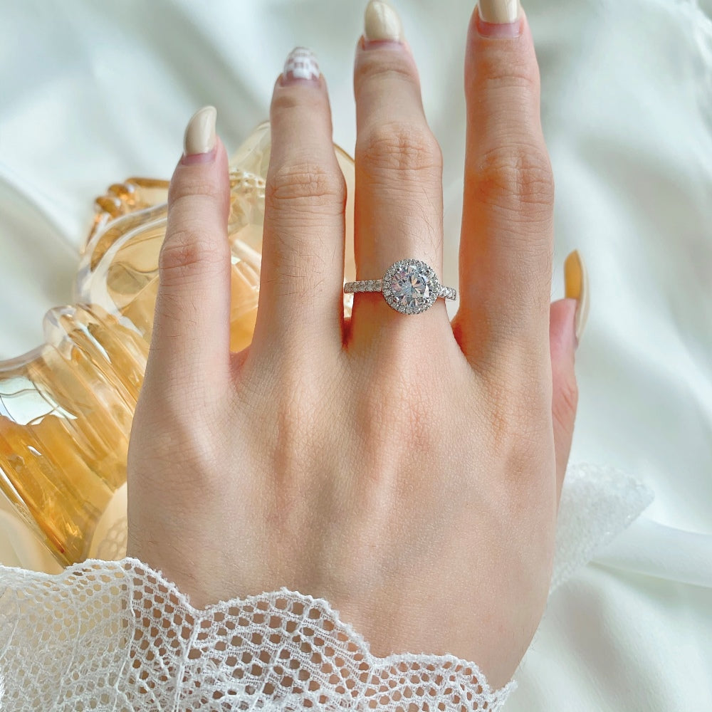 Burton Jewelry - S925 Silver Lab Grown Diamond Ring