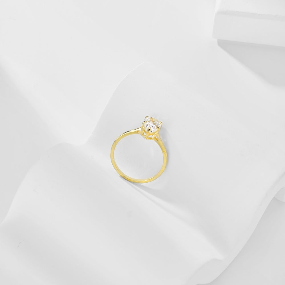 Burton Jewelry - S925 Silver Lab Grown Diamond Ring