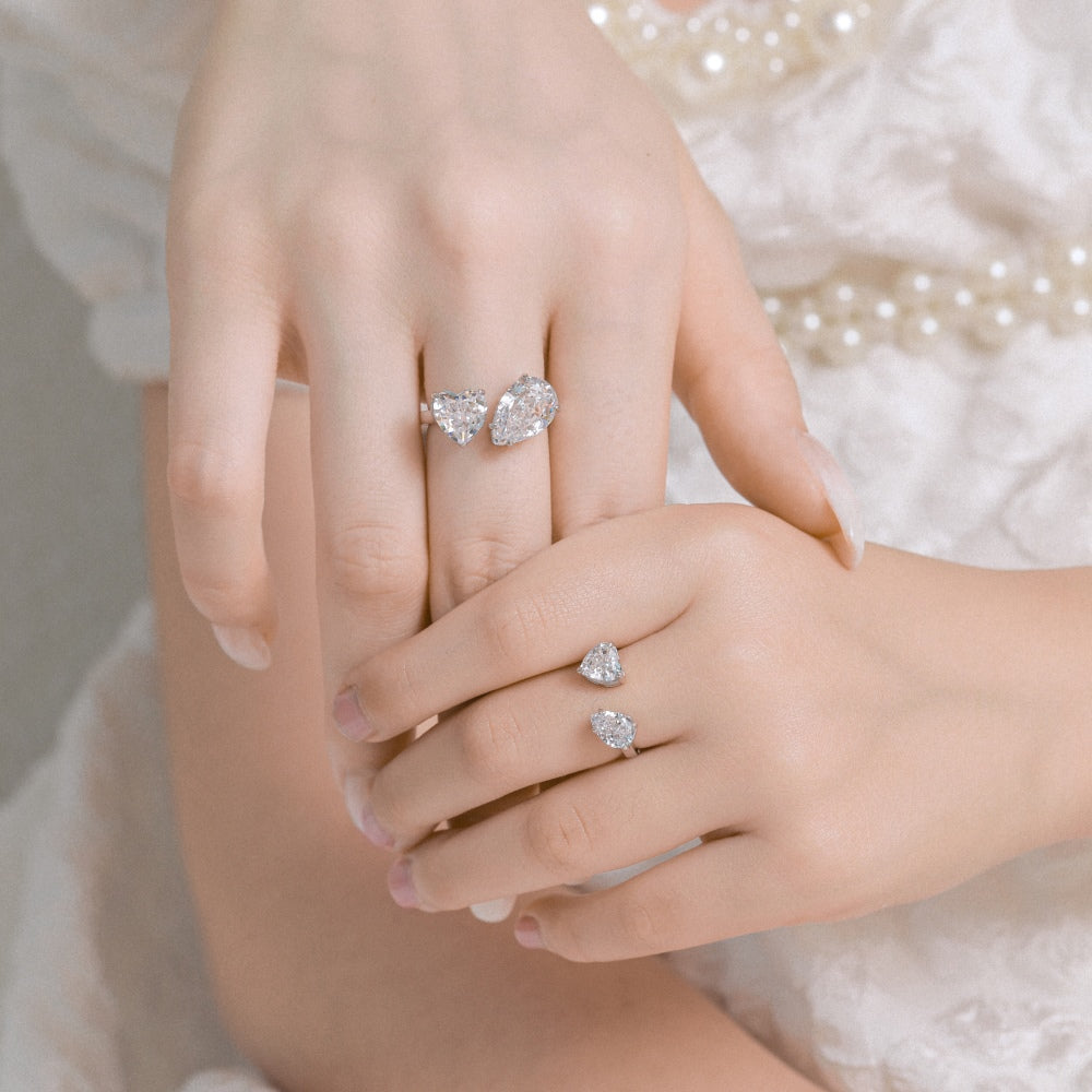 Burton Jewelry - S925 Silver Lab Grown Diamond Ring