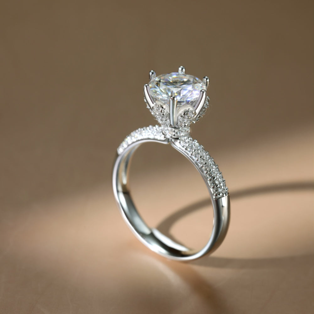 Burton Jewelry - S925 Silver Lab Grown Diamond Ring