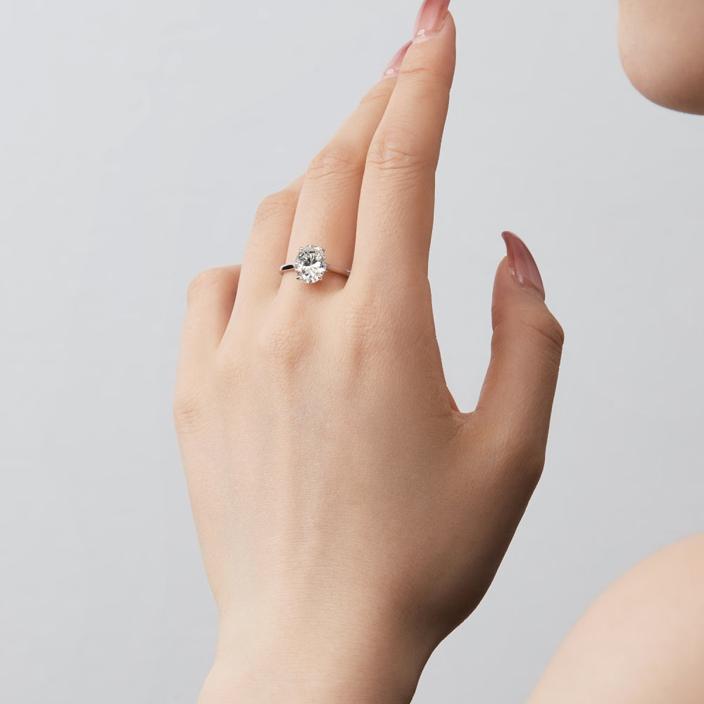 Burton Jewelry - S925 Silver Lab Grown Diamond Ring