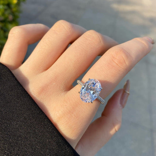 Burton Jewelry - S925 Silver Lab Grown Diamond Ring