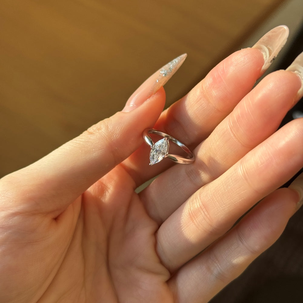 Burton Jewelry - S925 Silver Lab Grown Diamond Ring