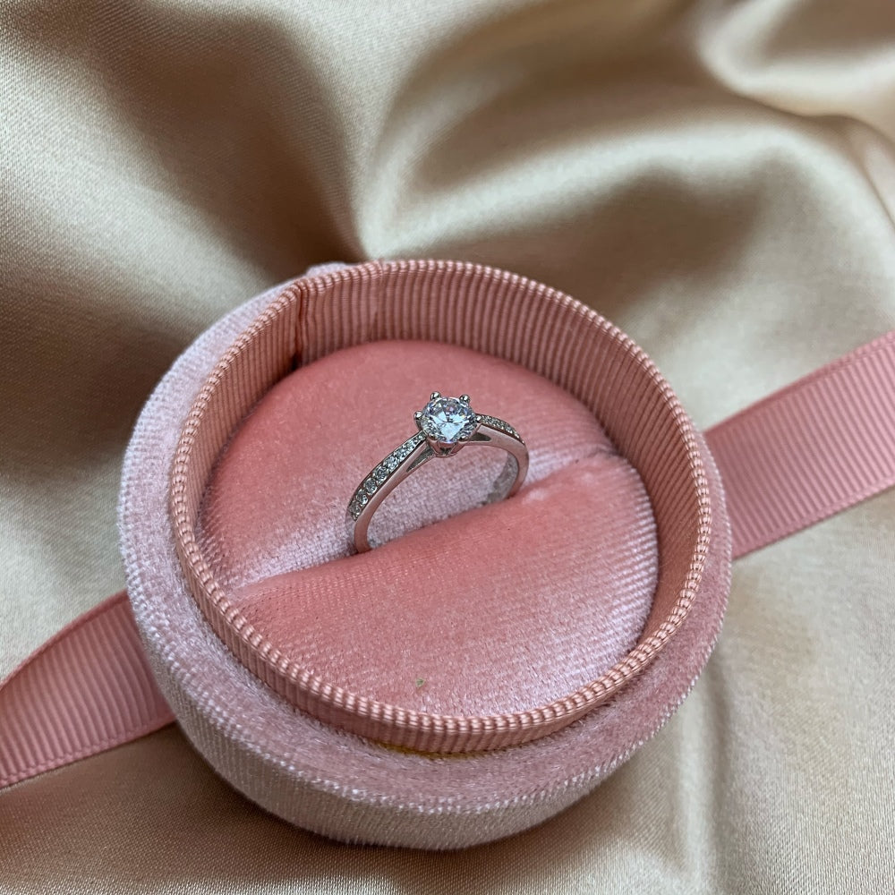 Burton Jewelry - S925 Silver Lab Grown Diamond Ring