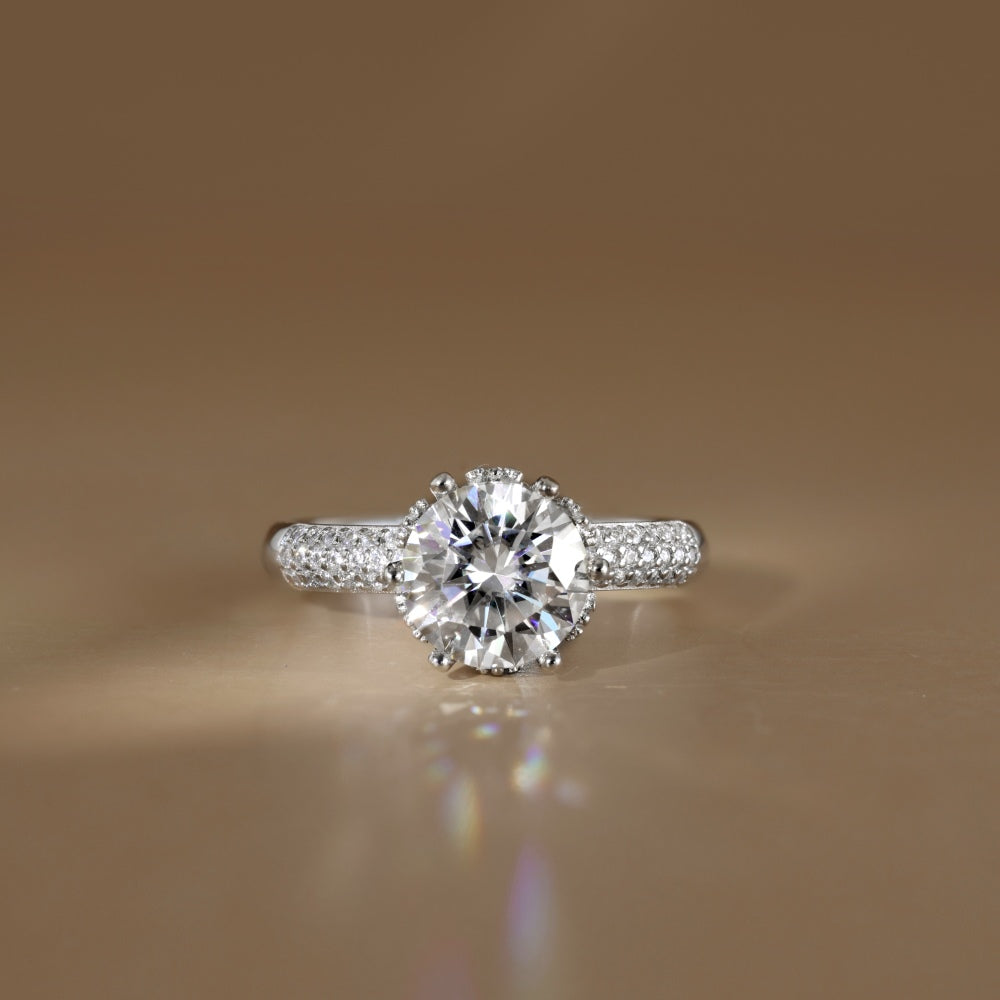 Burton Jewelry - S925 Silver Lab Grown Diamond Ring